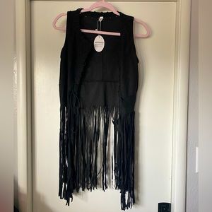 Women’s country tassel cardigan vest